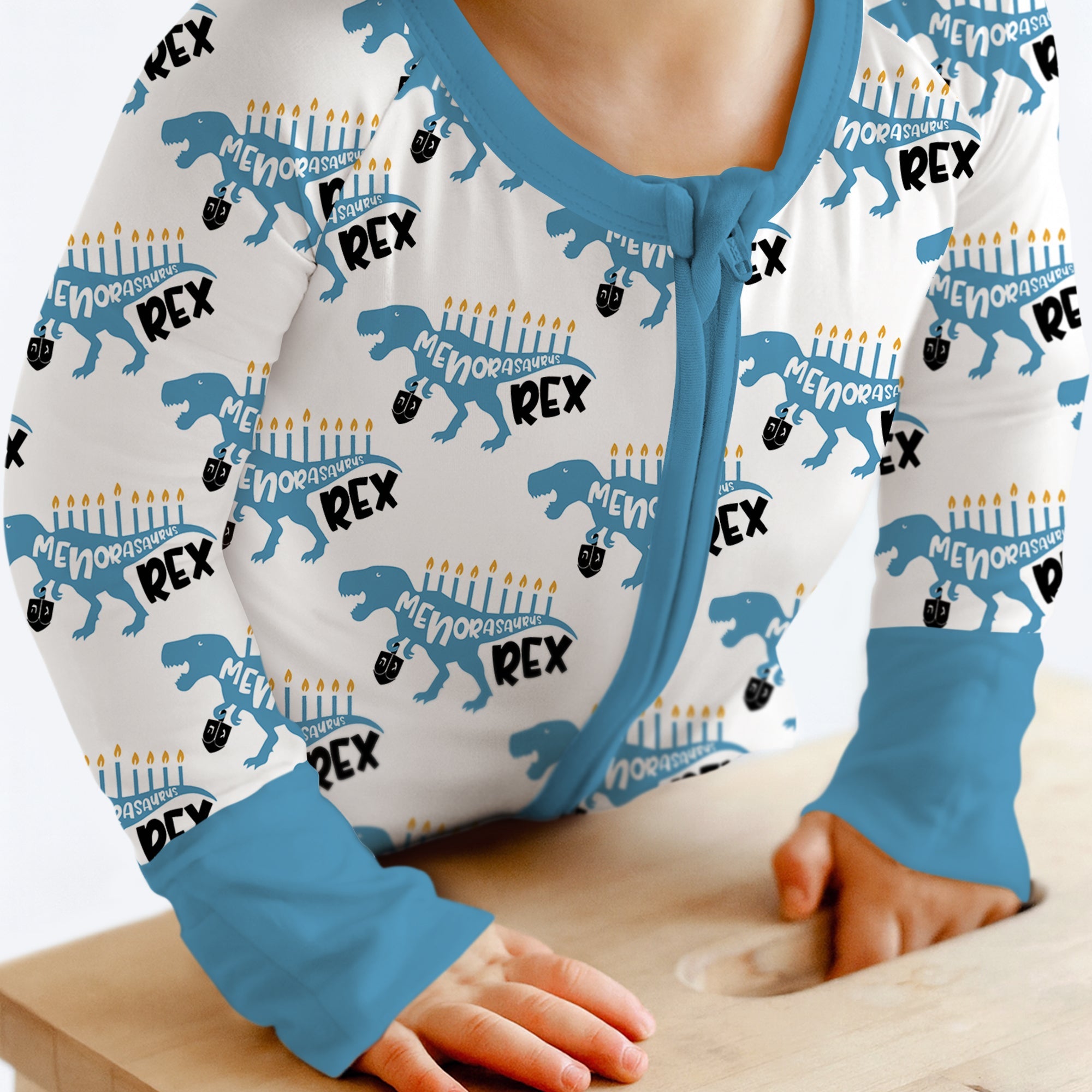 Dinosaur Hanukkah Boy Zippy - StazzyBaby