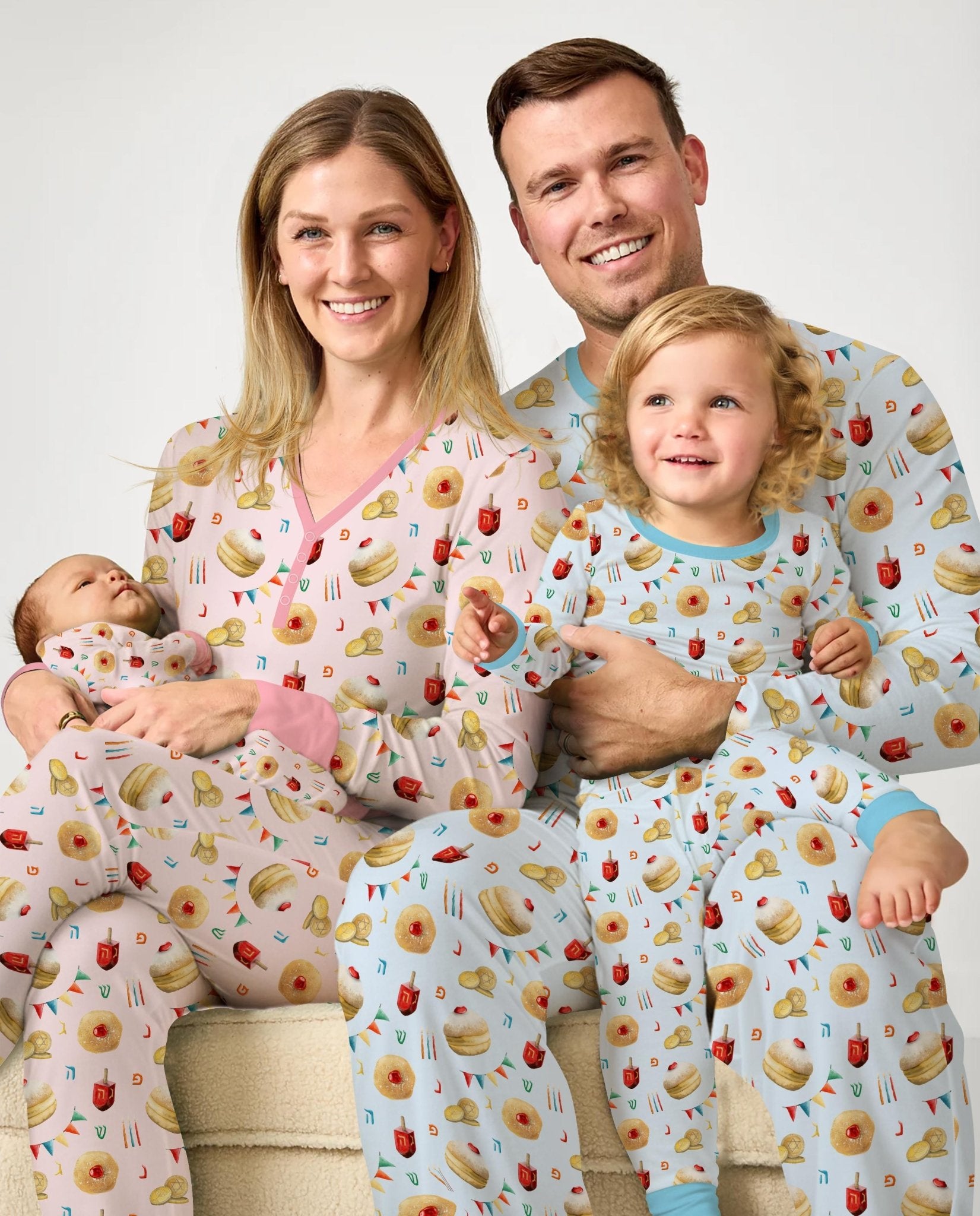 Hanukkah Donuts Men's Pajama Set - StazzyBaby