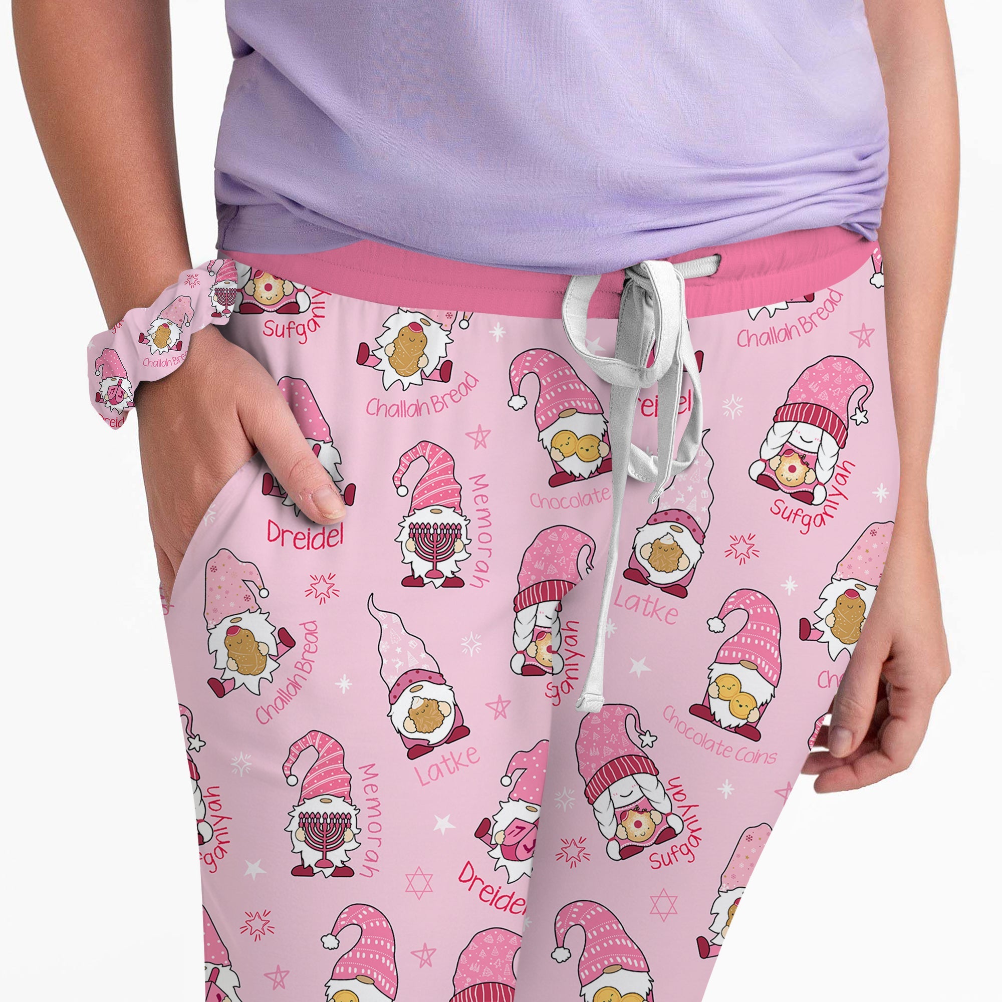Happy Hanukkah Matching Family Women Pajama Set - StazzyBaby
