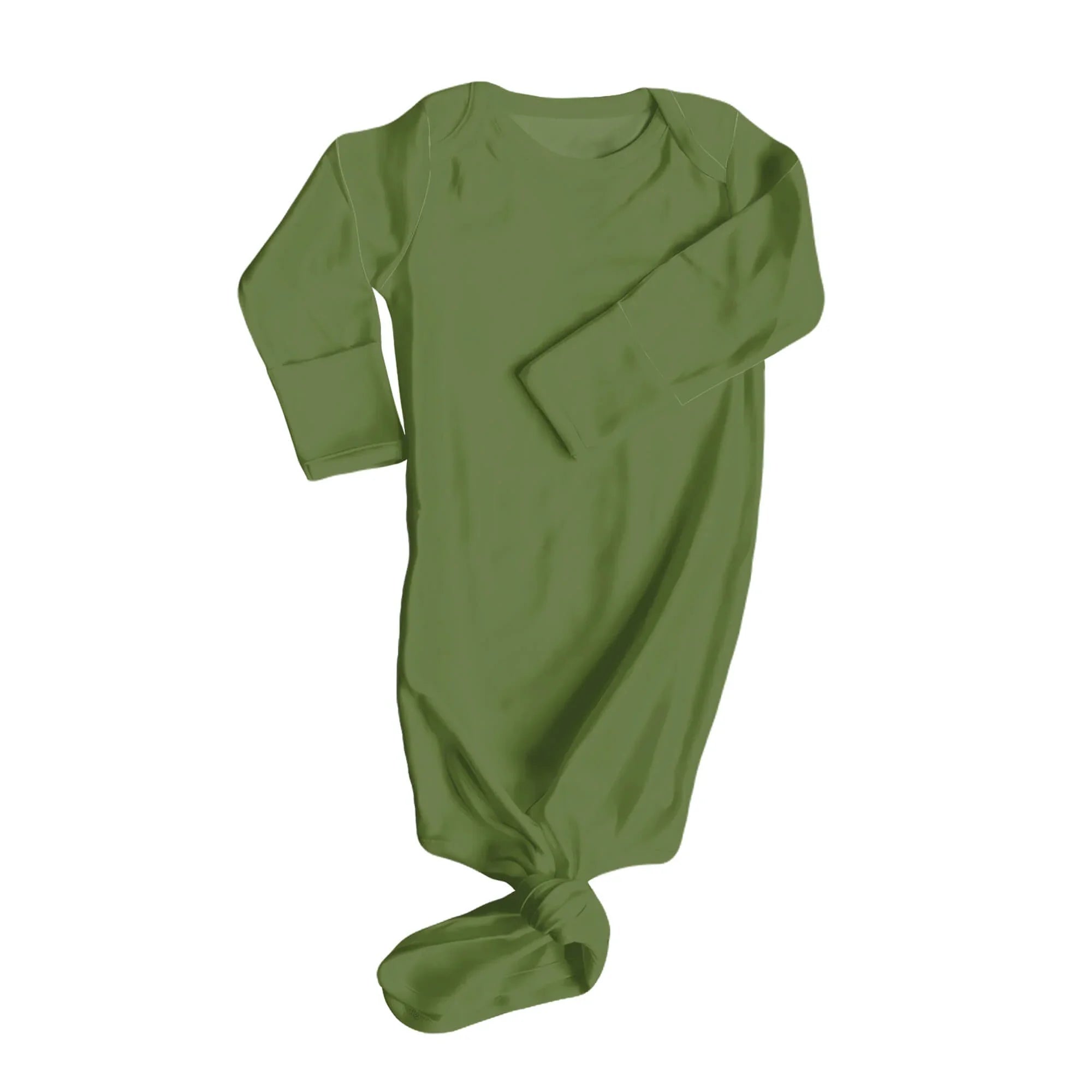Knot Gown In Dark Olive Green - StazzyBaby