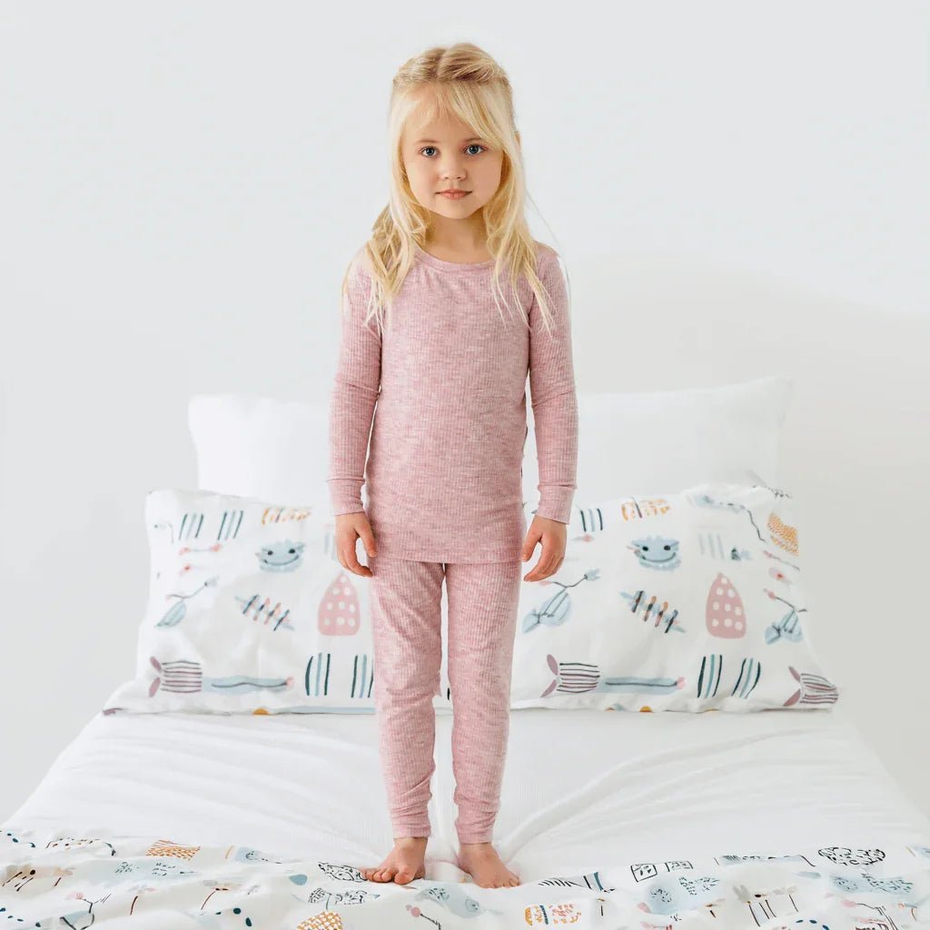 Ribbed Two Piece Pajama Set - StazzyBaby