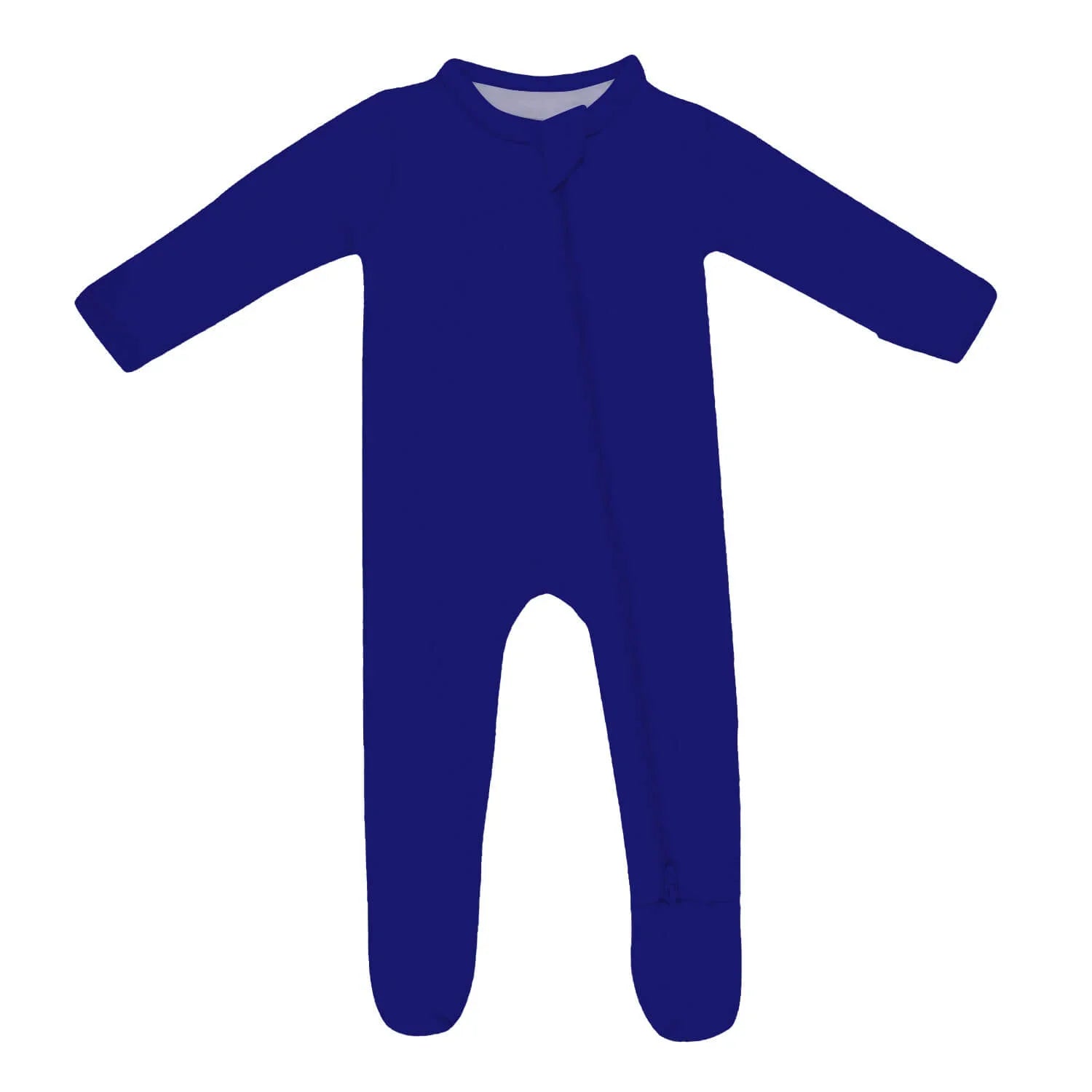 Zippered Footie Romper In Midnight Blue - StazzyBaby