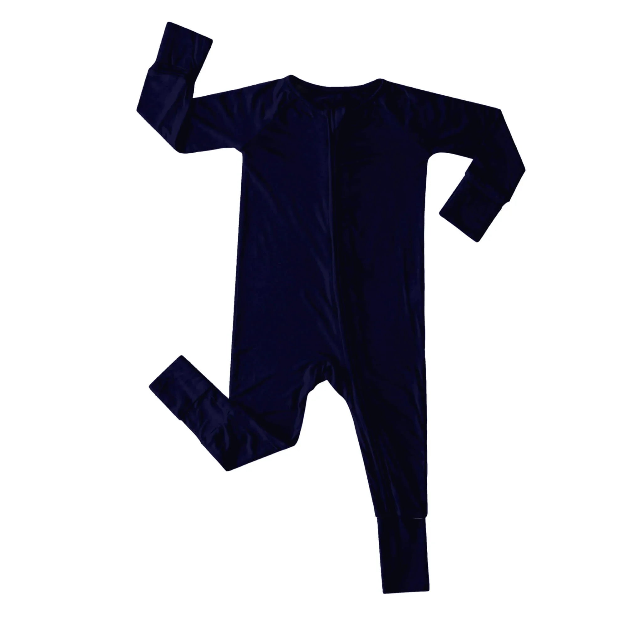 Convertible Zippered Romper in Cetacean Blue - StazzyBaby