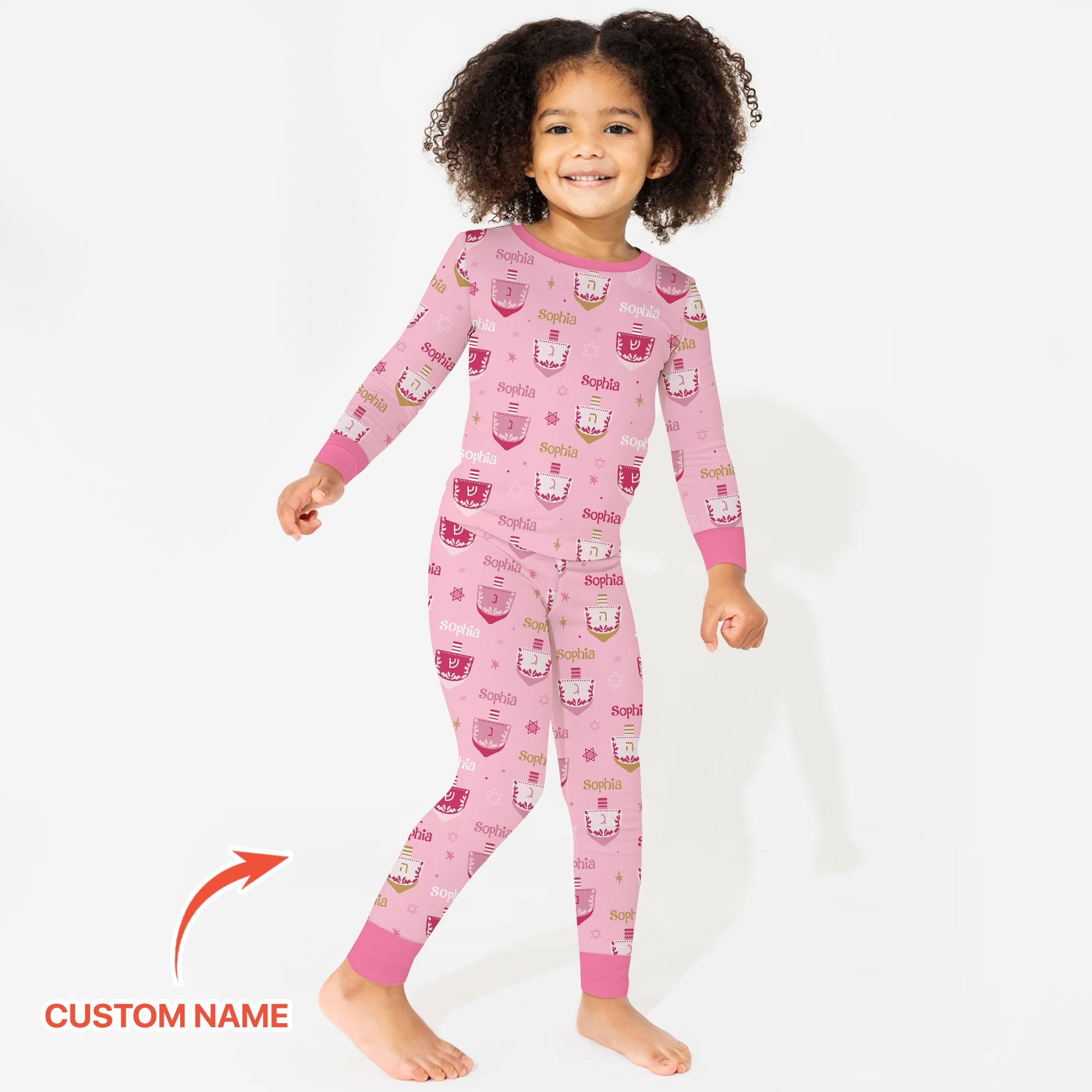 Hanukkah Dreidels Two - Piece Pajama Set - StazzyBaby