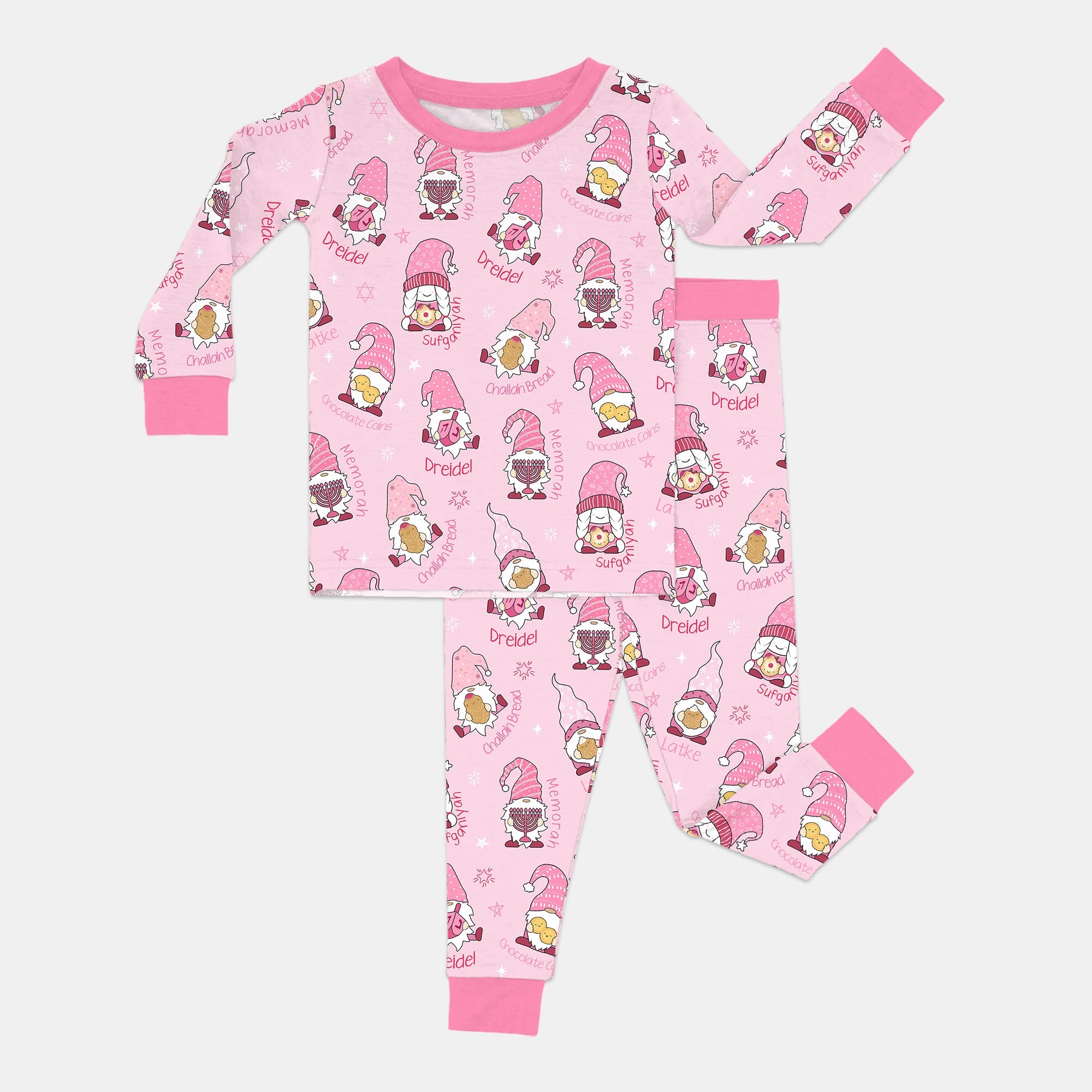 Happy Hanukkah Matching Family Two - Piece Pajama Set - StazzyBaby