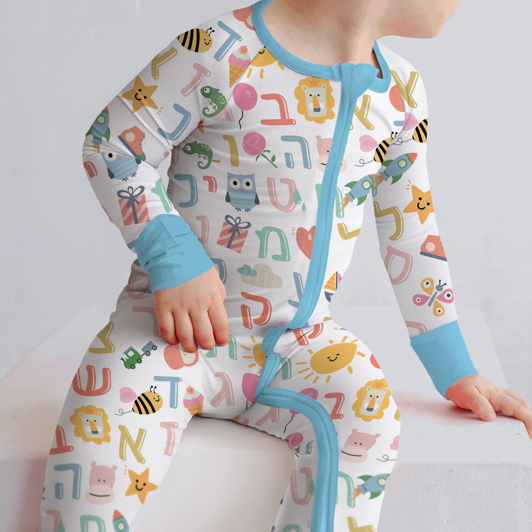 Hebrew Alphabet Zippy - StazzyBaby
