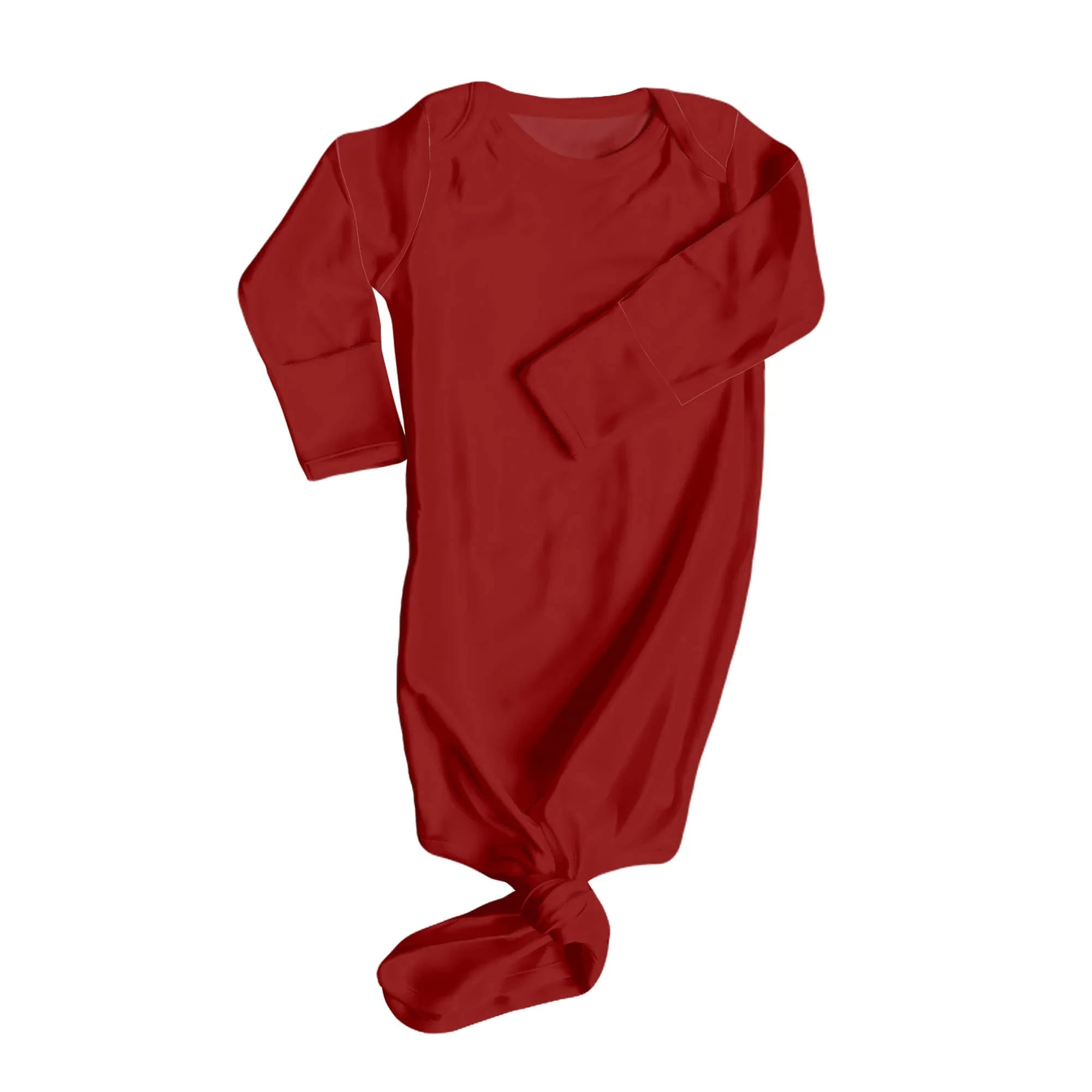 Knot Gown In Maroon - StazzyBaby