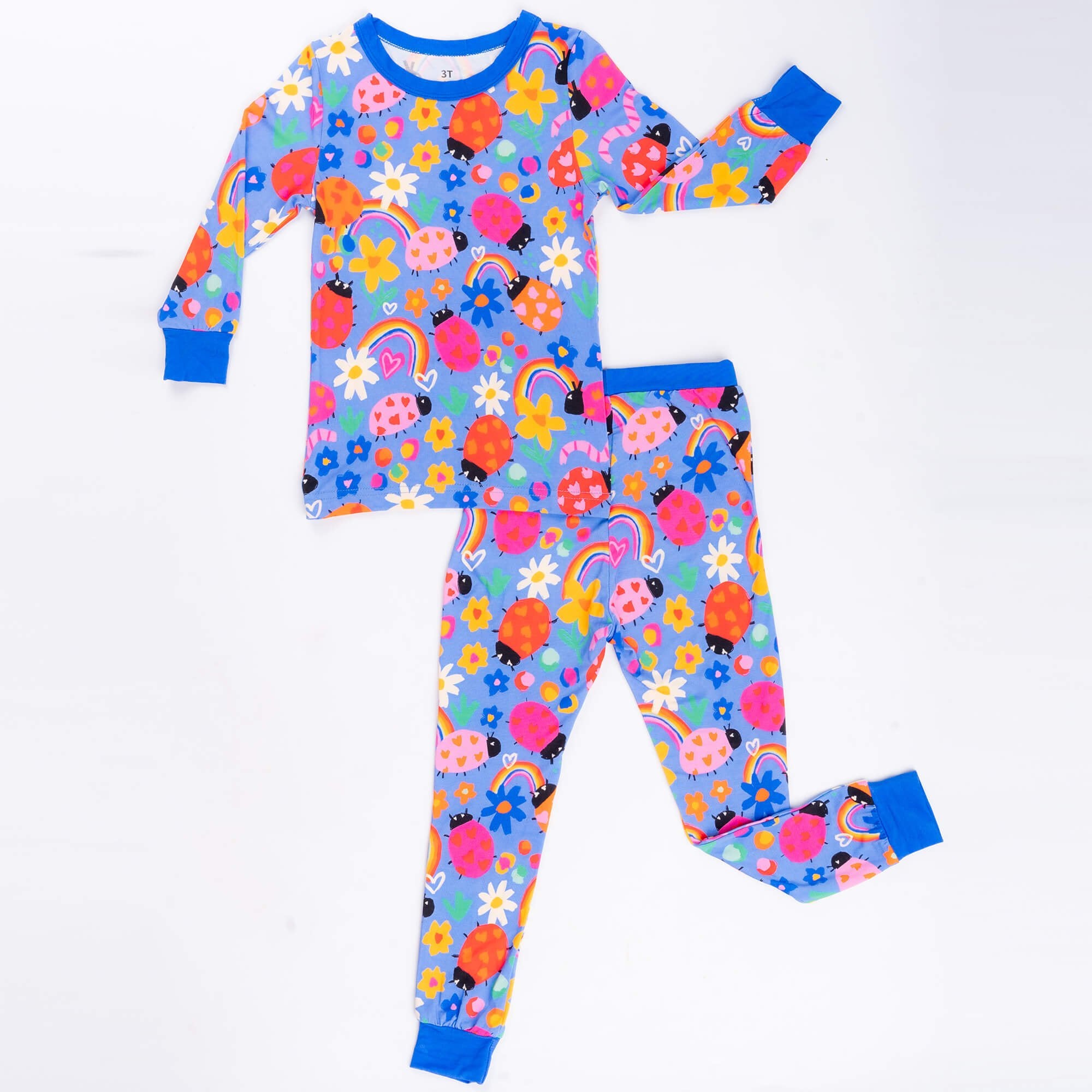 Lady Bugs Two Piece Long Sleeve Pajama Set - StazzyBaby