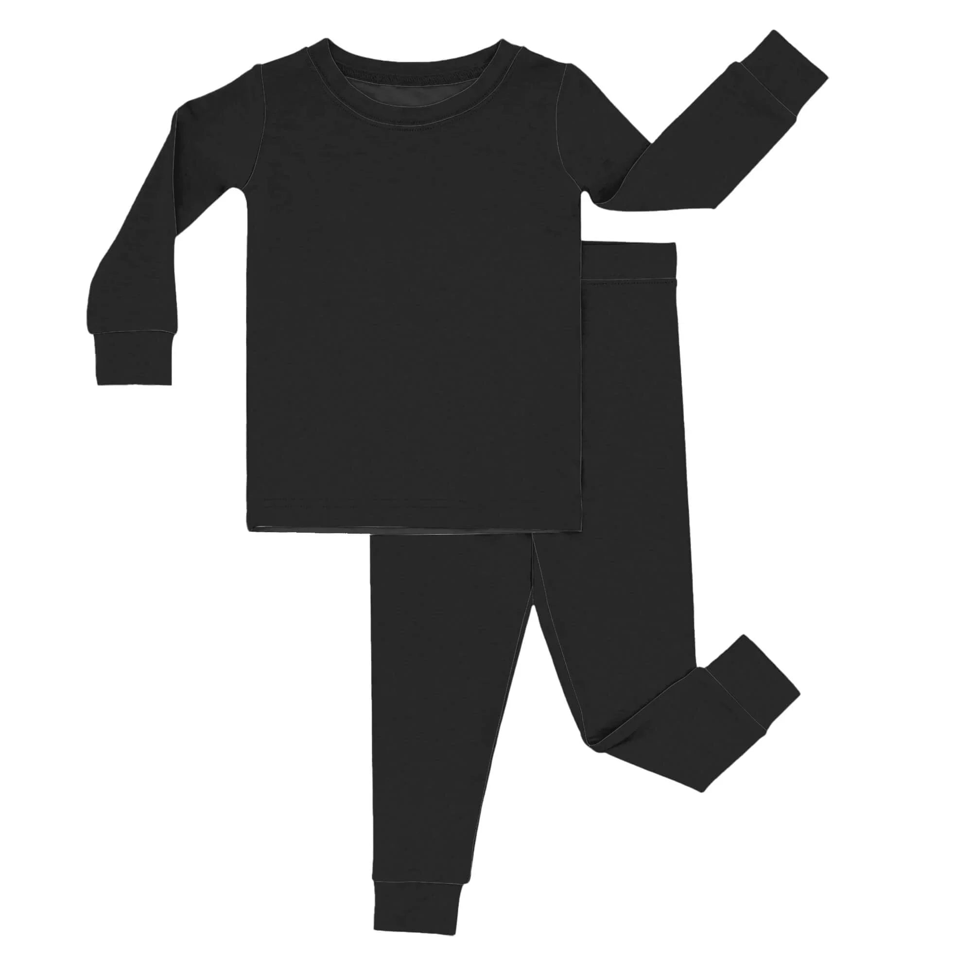 Two Piece Pajama Set In Black - StazzyBaby