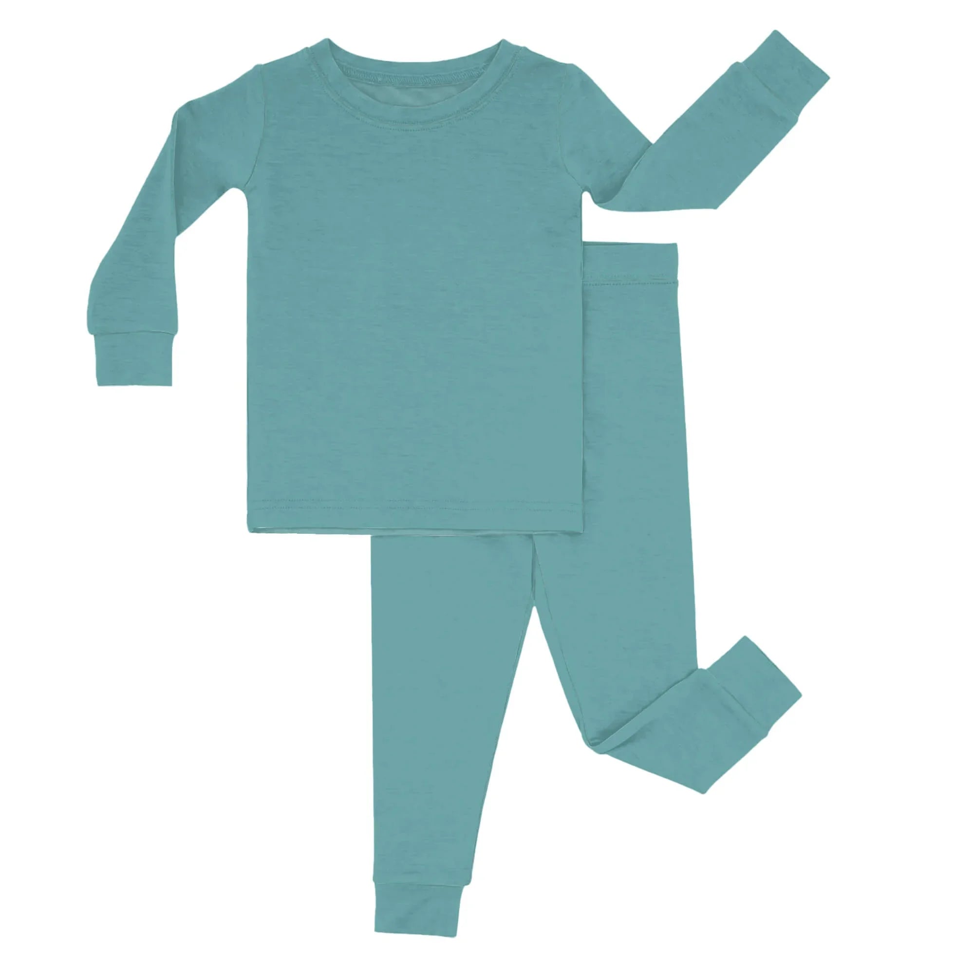 Two Piece Pajama Set In Cadet Blue - StazzyBaby